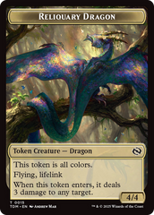 Reliquary Dragon // Dragon (0011) Double-Sided Token [Tarkir: Dragonstorm Tokens] | Local Legends
