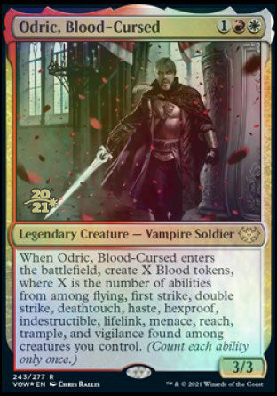 Odric, Blood-Cursed [Innistrad: Crimson Vow Prerelease Promos] | Local Legends