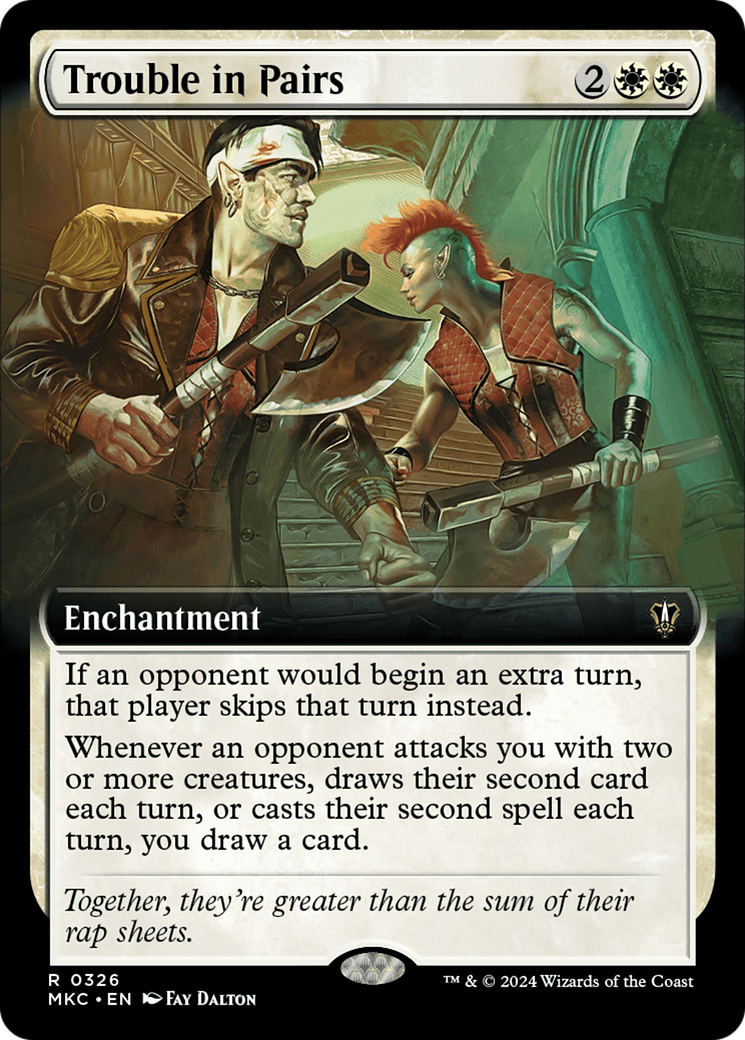 Trouble in Pairs (Extended Art) [Murders at Karlov Manor Commander] | Local Legends