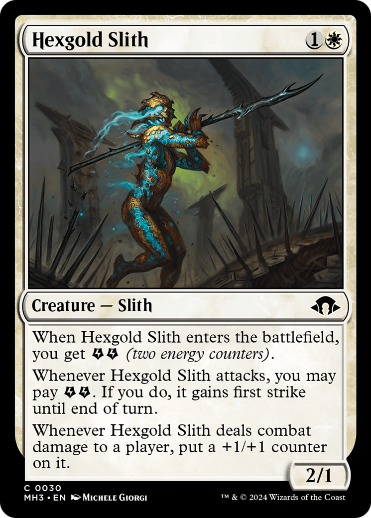 Hexgold Slith [Modern Horizons 3] | Local Legends