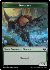 Copy // Dinosaur Double-Sided Token [The Lost Caverns of Ixalan Commander Tokens] | Golgari Games