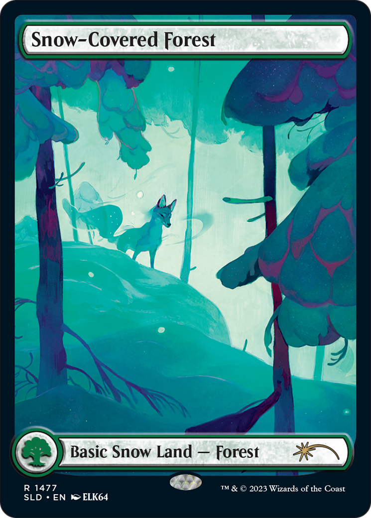 Snow-Covered Forest (1477) [Secret Lair Drop Series] | Golgari Games