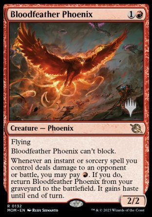 Bloodfeather Phoenix (Promo Pack) [March of the Machine Promos] | Golgari Games