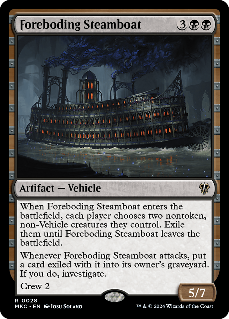 Foreboding Steamboat [Murders at Karlov Manor Commander] | Golgari Games