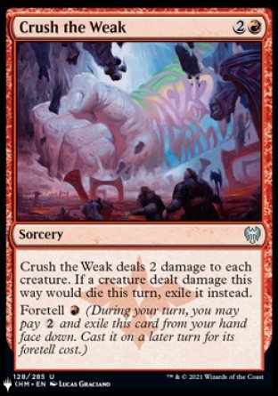 Crush the Weak [The List] | Local Legends
