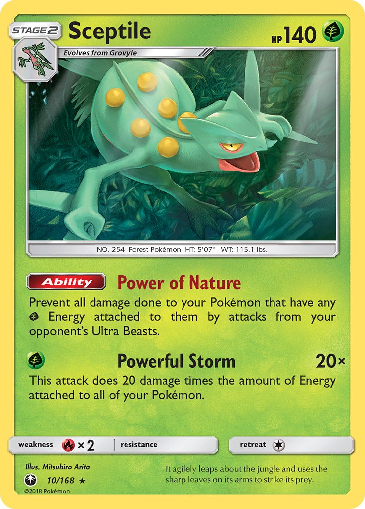 Sceptile (10/168) (Theme Deck Exclusive) [Sun & Moon: Celestial Storm] | Local Legends