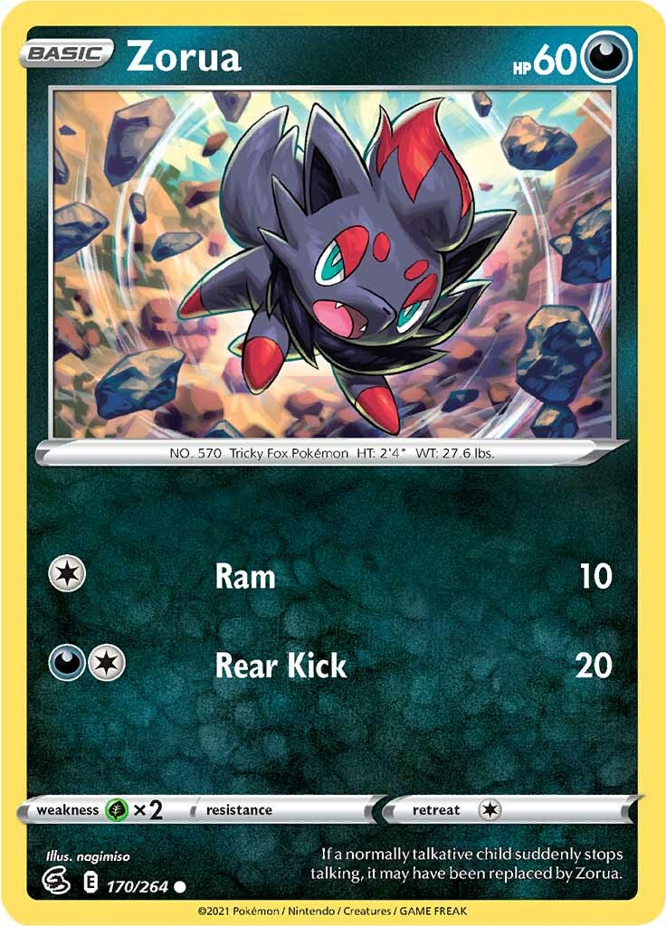 Zorua (170/264) [Sword & Shield: Fusion Strike] | Golgari Games