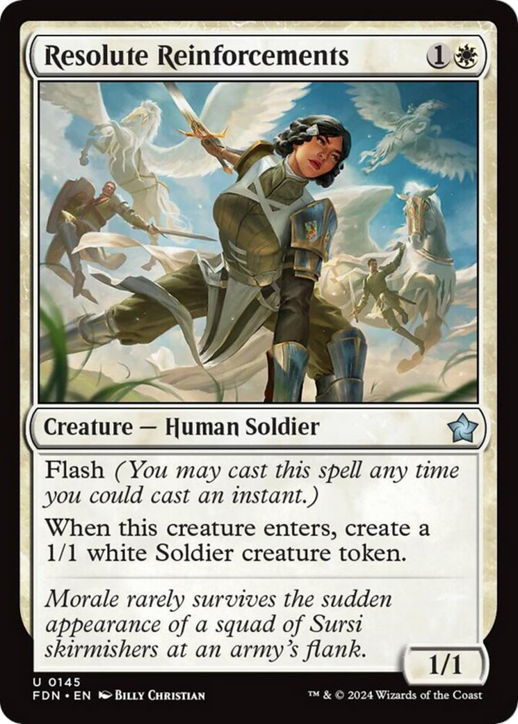 Resolute Reinforcements [Foundations] | Local Legends