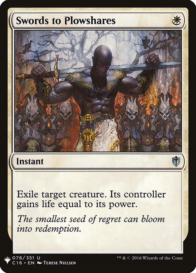 Swords to Plowshares [Mystery Booster] | Local Legends