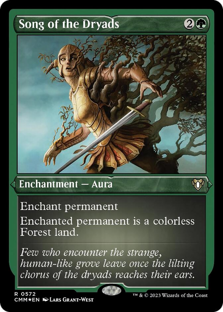 Song of the Dryads (Foil Etched) [Commander Masters] | Local Legends