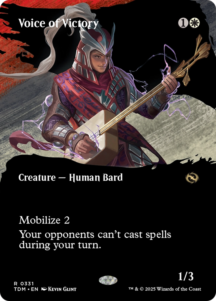 Voice of Victory (Borderless) [Tarkir: Dragonstorm] | Local Legends
