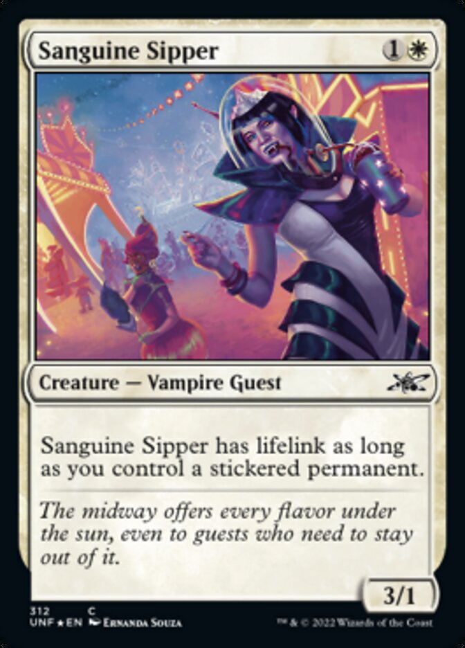 Sanguine Sipper (Galaxy Foil) [Unfinity] | Golgari Games