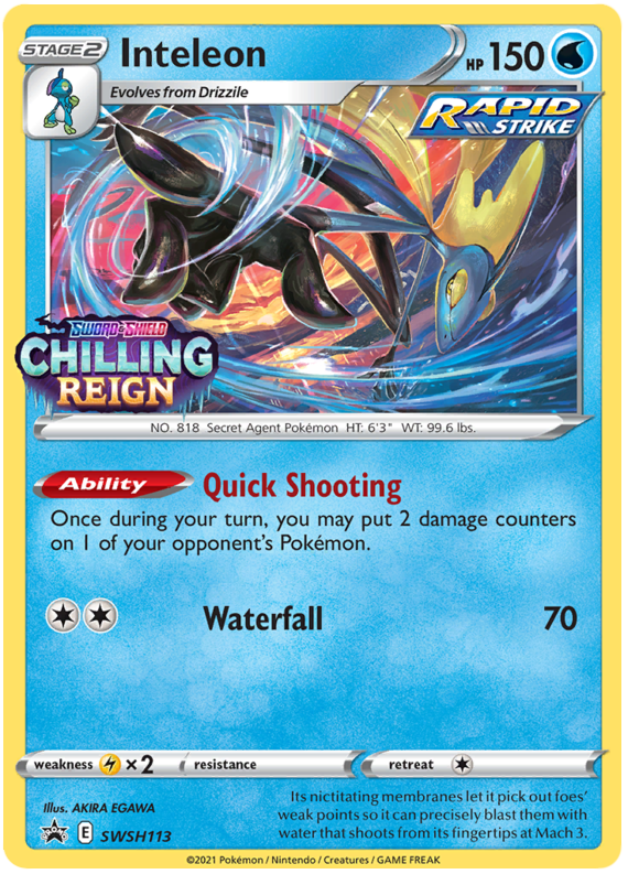 Inteleon (SWSH113) [Sword & Shield: Black Star Promos] | Local Legends
