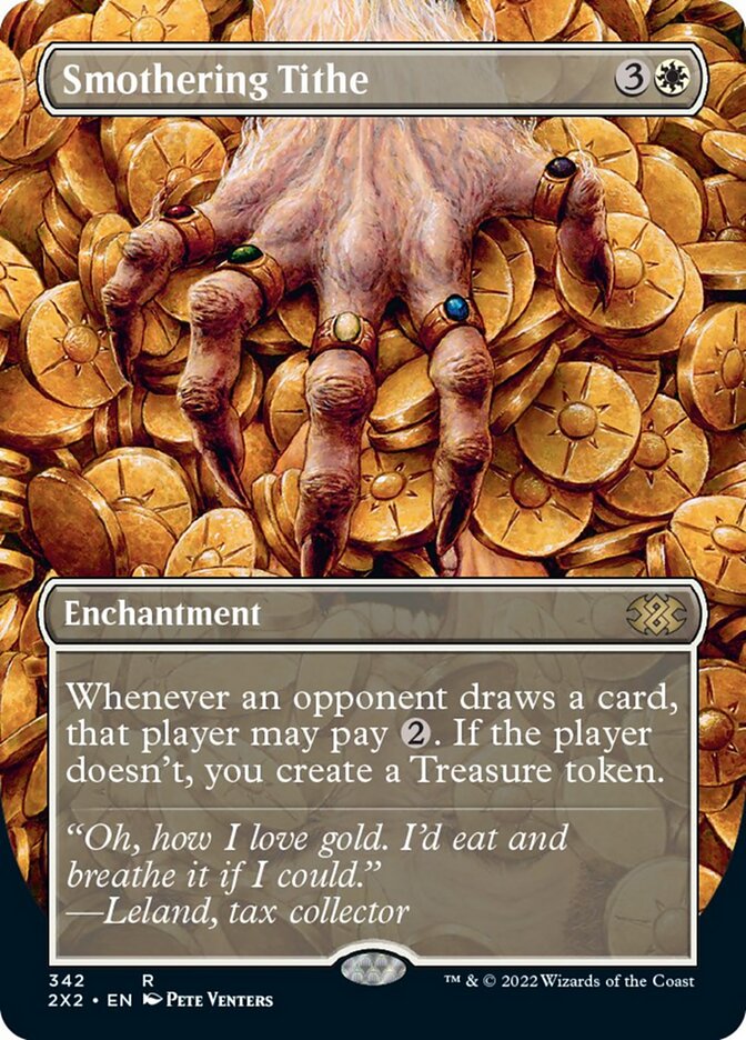 Smothering Tithe (Borderless Alternate Art) [Double Masters 2022] | Local Legends