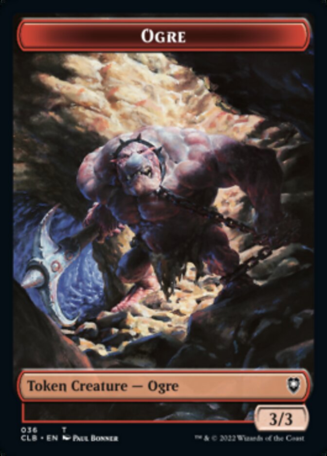 Boar // Ogre Double-Sided Token [Commander Legends: Battle for Baldur's Gate Tokens] | Local Legends
