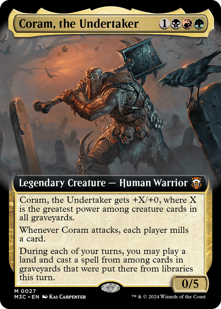 Coram, the Undertaker (Extended Art) [Modern Horizons 3 Commander] | Local Legends