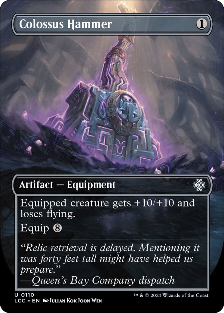 Colossus Hammer (Borderless) [The Lost Caverns of Ixalan Commander] | Local Legends
