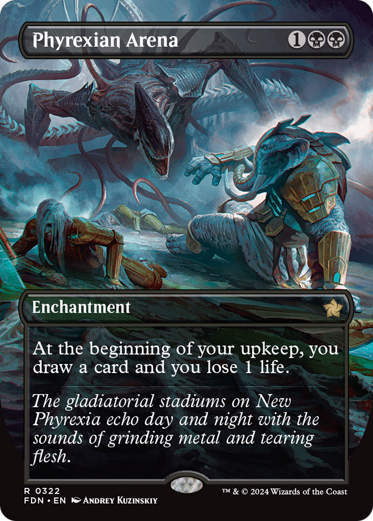 Phyrexian Arena (Borderless) [Foundations] | Local Legends