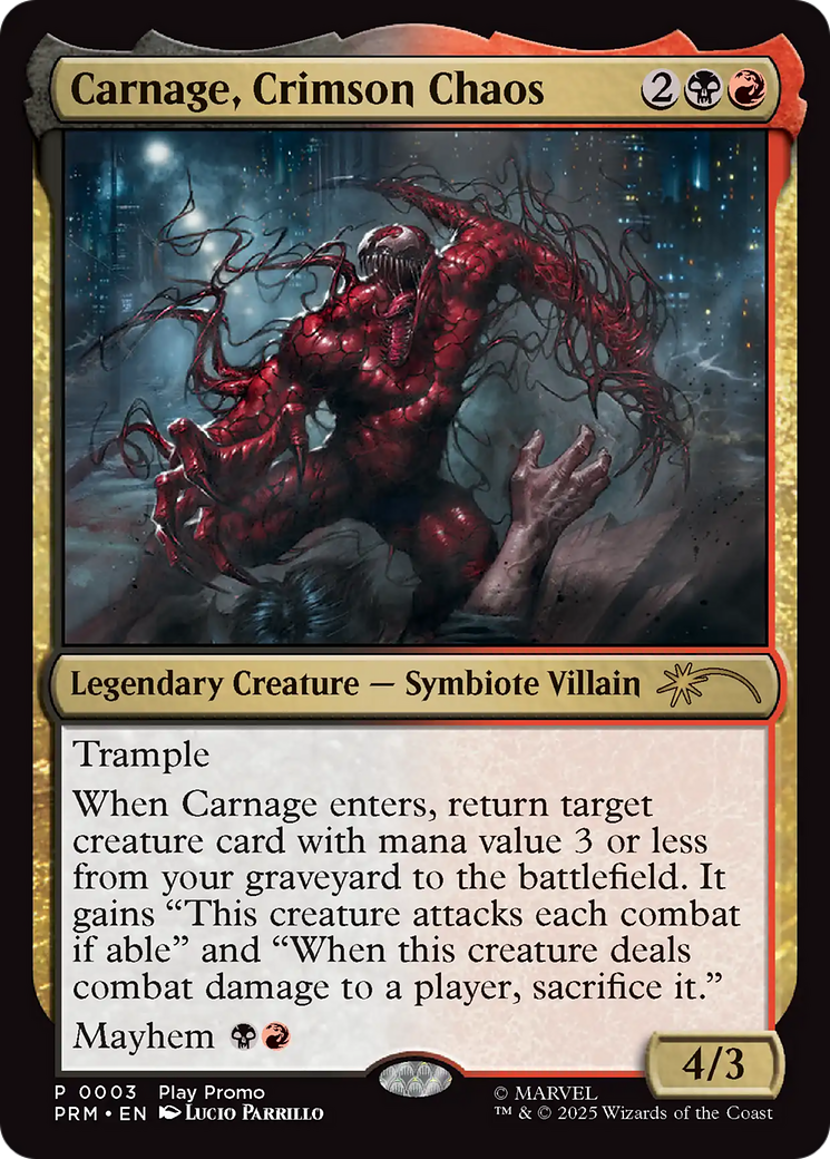 Carnage, Crimson Chaos [Wizards Play Network 2025] | Local Legends