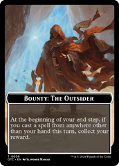 Bounty: The Outsider // Bounty Rules Double-Sided Token [Outlaws of Thunder Junction Commander Tokens] | Local Legends