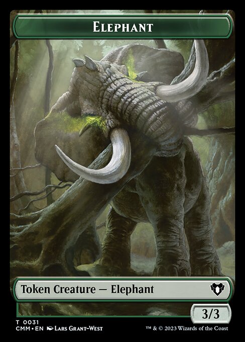 The Monarch // Elephant Double-Sided Token [Commander Masters Tokens] | Local Legends