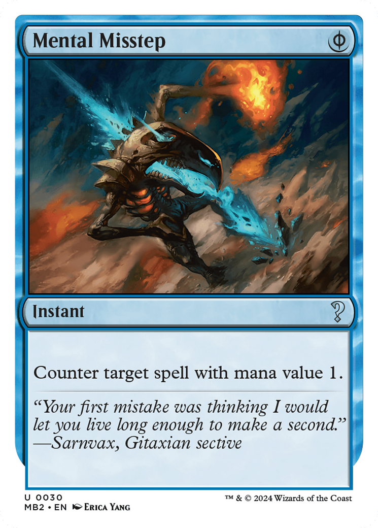 Mental Misstep (White Border) [Mystery Booster 2] | Local Legends
