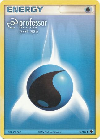 Water Energy (106/109) (2004 2005) [Professor Program Promos] | Golgari Games