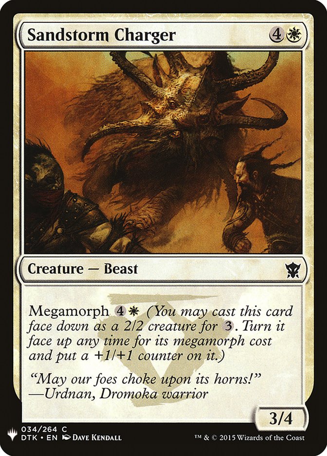 Sandstorm Charger [Mystery Booster] | Local Legends