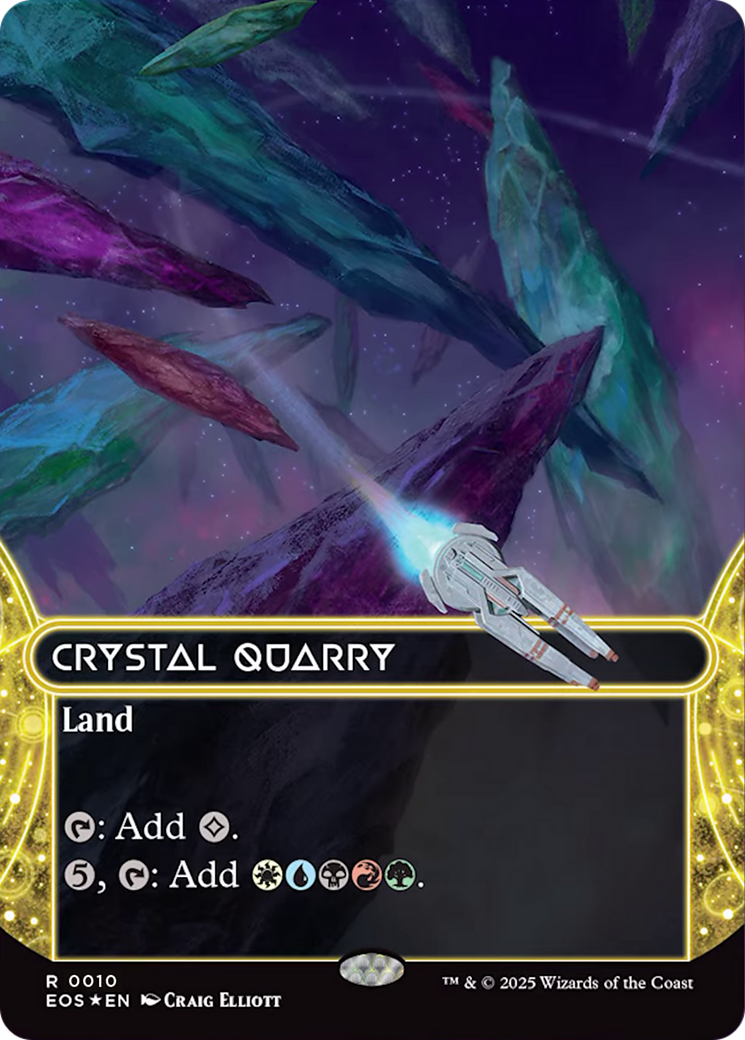 Crystal Quarry (0010) (Borderless) [Edge of Eternities: Stellar Sights] | Local Legends