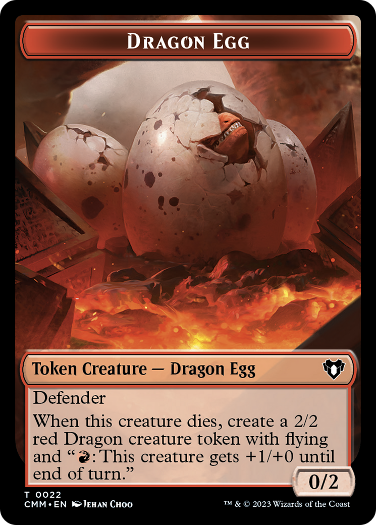 Dragon Egg Token [Commander Masters Tokens] | Local Legends