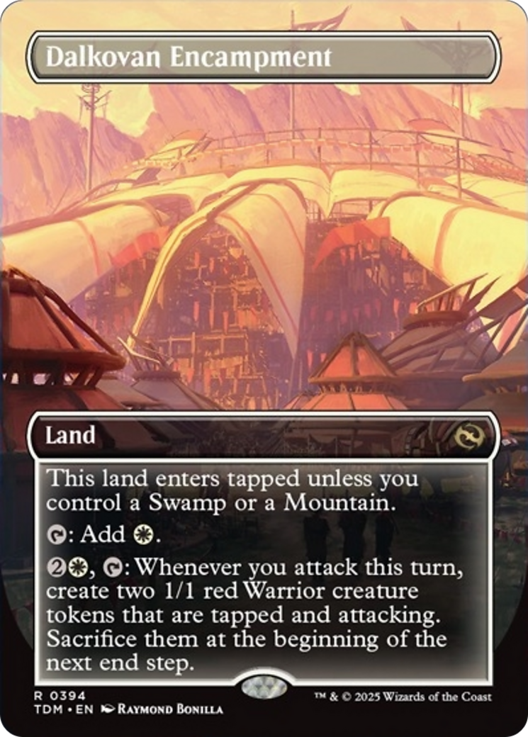 Dalkovan Encampment (Borderless) [Tarkir: Dragonstorm] | Local Legends
