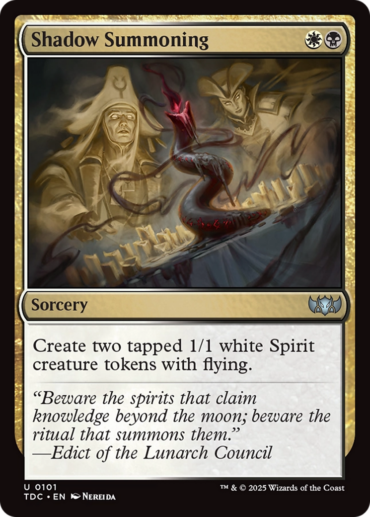 Shadow Summoning [Tarkir: Dragonstorm Commander] | Local Legends