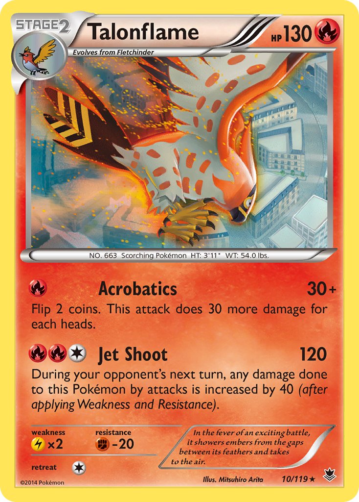 Talonflame (10/119) (Theme Deck Exclusive) [XY: Phantom Forces] | Local Legends