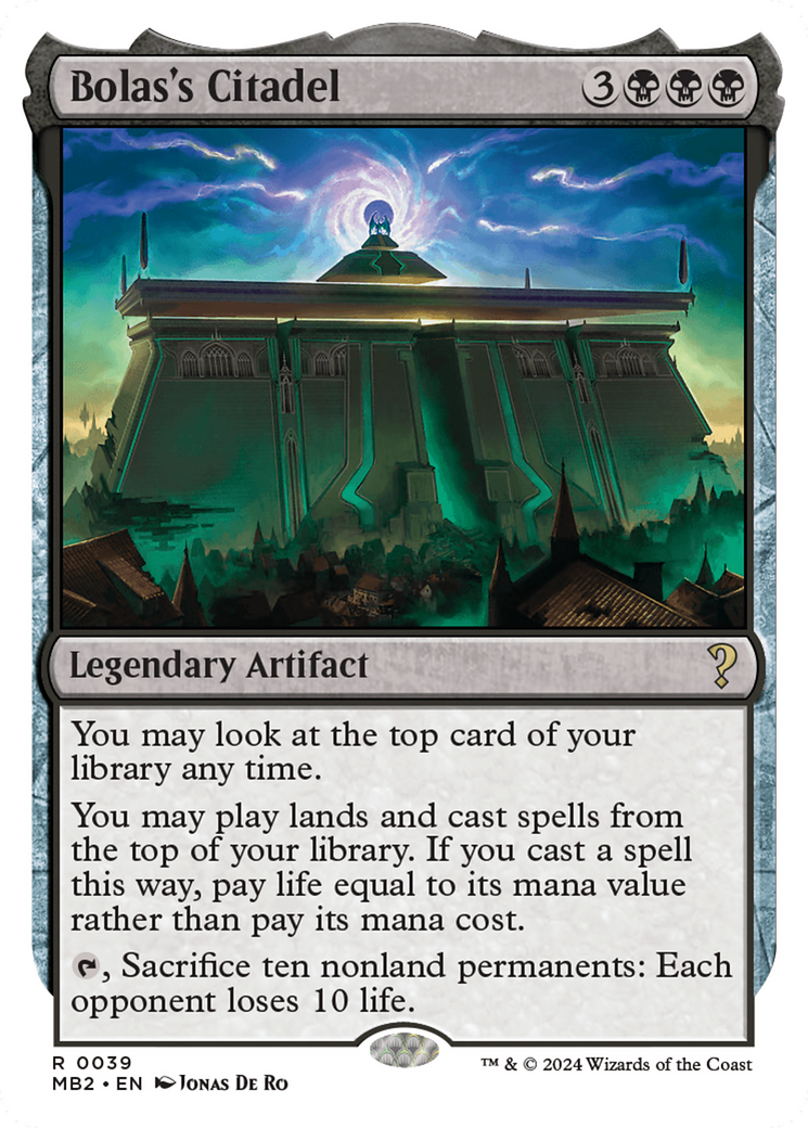 Bolas's Citadel (White Border) [Mystery Booster 2] | Local Legends