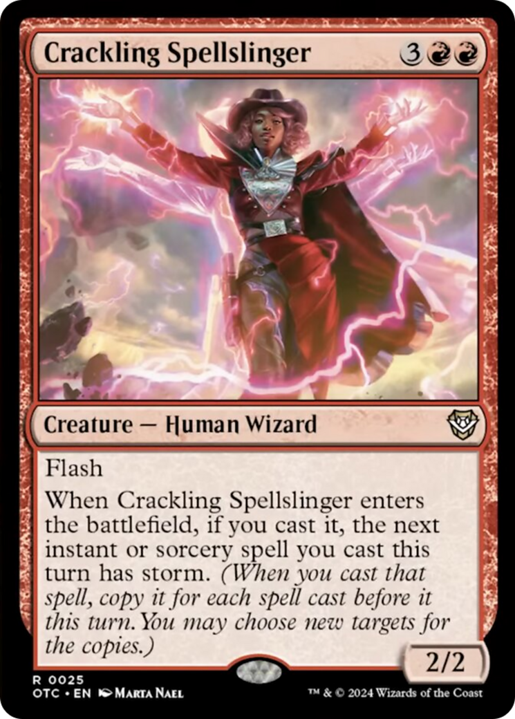 Crackling Spellslinger [Outlaws of Thunder Junction Commander] | Local Legends