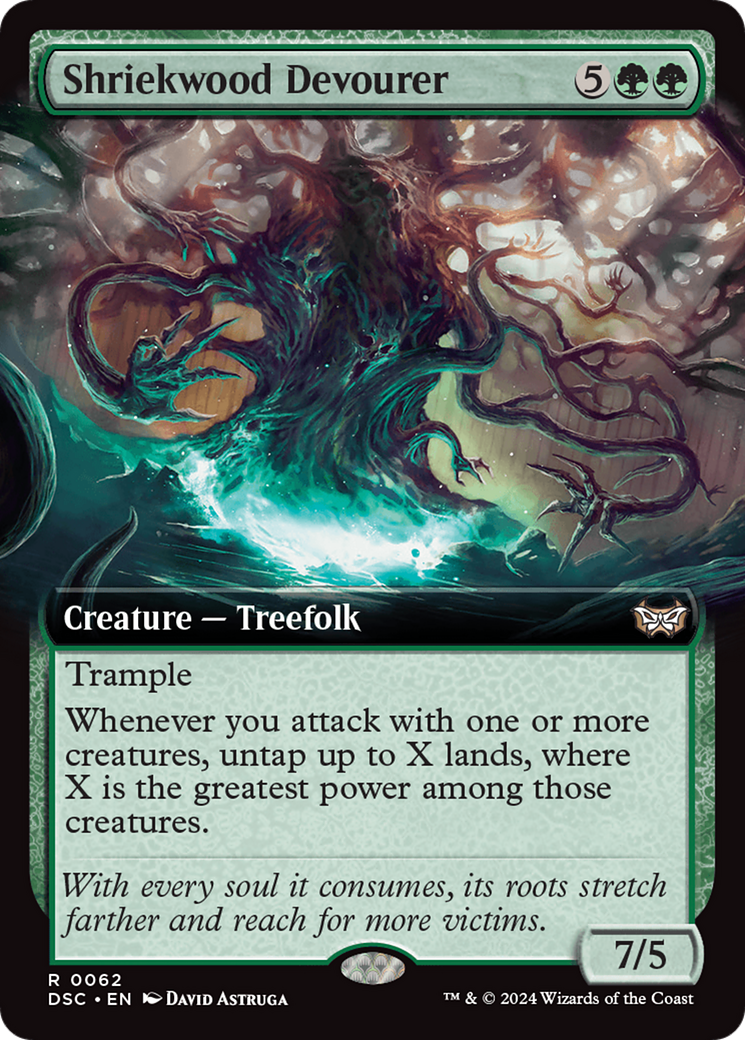 Shriekwood Devourer (Extended Art) [Duskmourn: House of Horror Commander] | Local Legends
