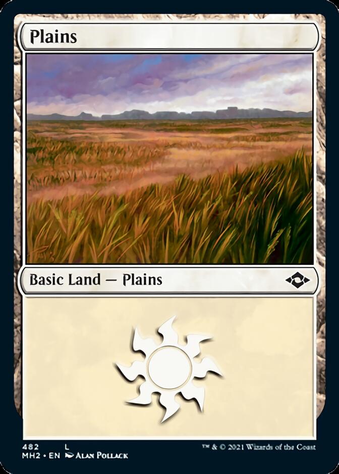 Plains (482) (Foil Etched) [Modern Horizons 2] | Golgari Games