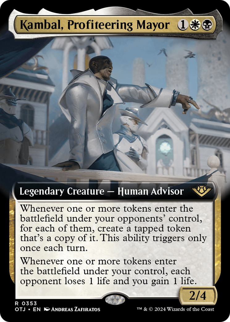 Kambal, Profiteering Mayor (Extended Art) [Outlaws of Thunder Junction] | Local Legends