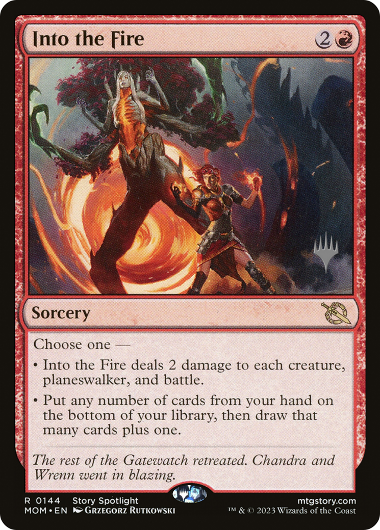 Into the Fire (Promo Pack) [March of the Machine Promos] | Local Legends
