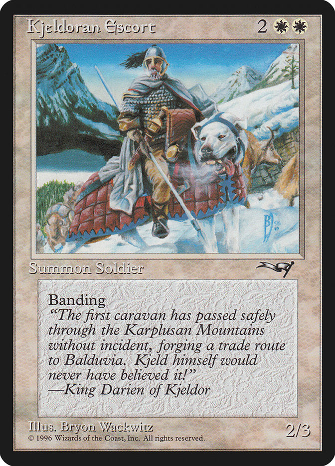 Kjeldoran Escort (Mountain Background) [Alliances] | Local Legends