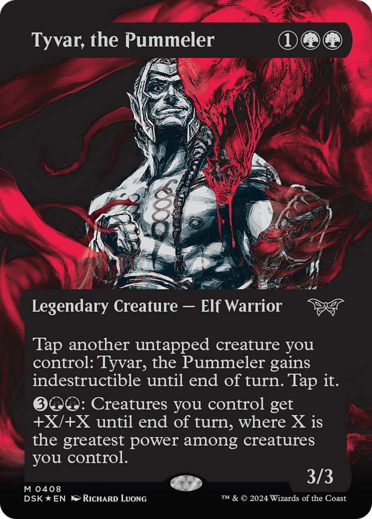 Tyvar, the Pummeler (Showcase) (Textured) [Duskmourn: House of Horror] | Golgari Games