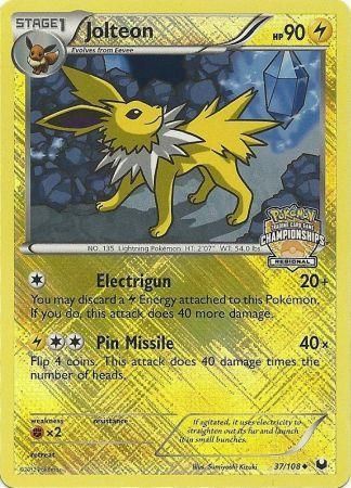 Jolteon (37/108) (Regional Championship) [League & Championship Cards] | Golgari Games