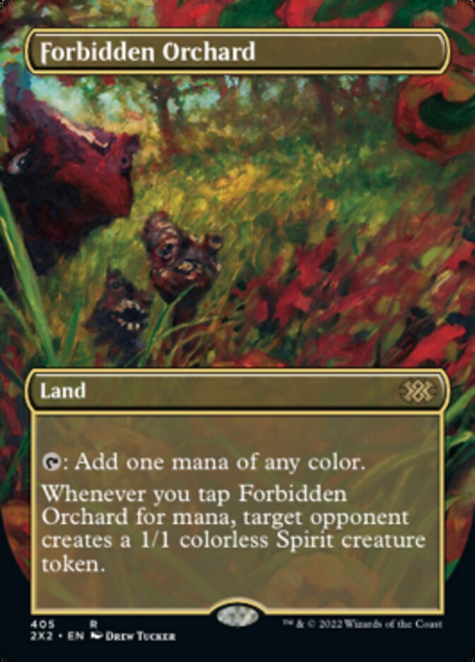 Forbidden Orchard (Borderless Alternate Art) [Double Masters 2022] | Local Legends
