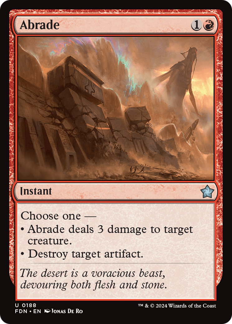 Abrade [Foundations] | Golgari Games