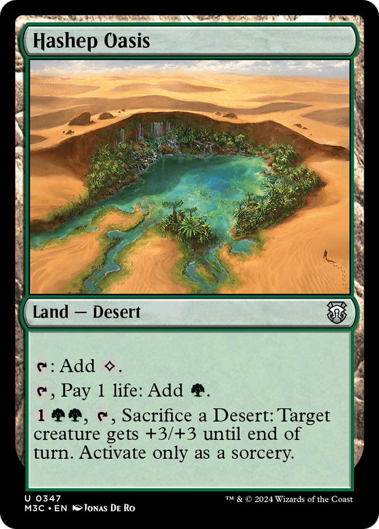Hashep Oasis (Ripple Foil) [Modern Horizons 3 Commander] | Local Legends