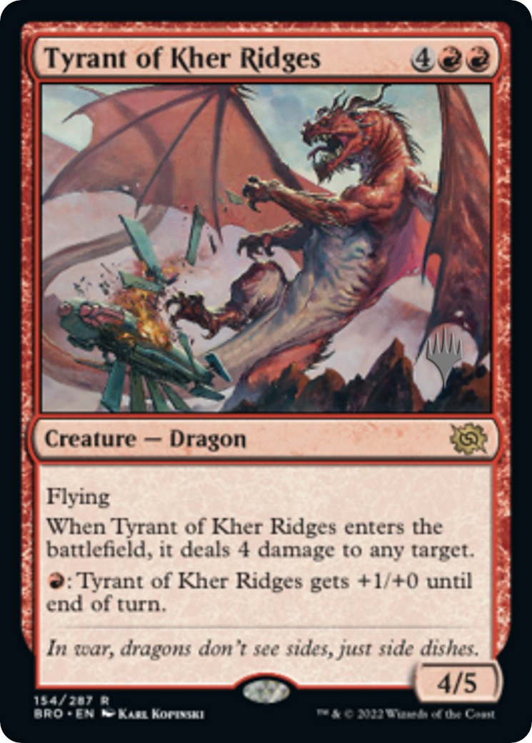 Tyrant of Kher Ridges (Promo Pack) [The Brothers' War Promos] | Golgari Games