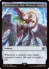 Emblem - Sephiroth, One-Winged Angel // Robot Warrior Double-Sided Token [FINAL FANTASY Tokens] | Local Legends
