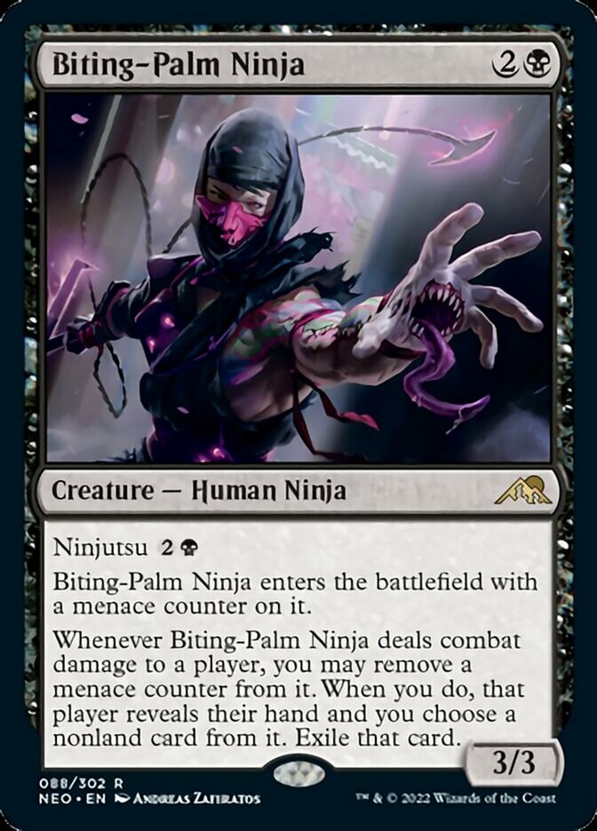 Biting-Palm Ninja [Kamigawa: Neon Dynasty] | Golgari Games