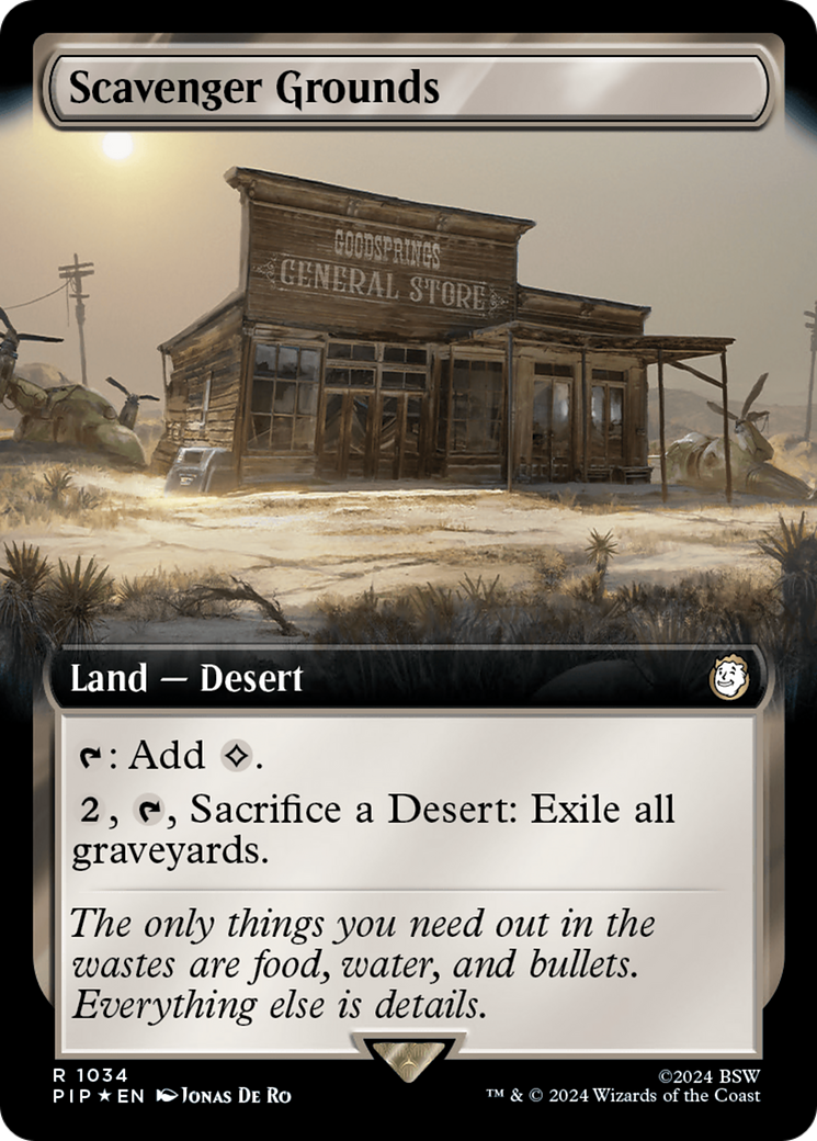 Scavenger Grounds (Extended Art) (Surge Foil) [Fallout] | Local Legends