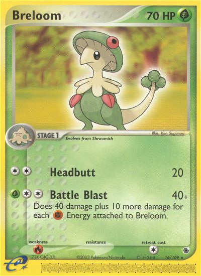 Breloom (16/109) [EX: Ruby & Sapphire] | Golgari Games